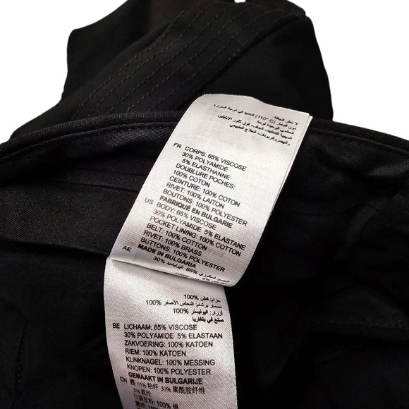 Sandro Paris Womens High Waisted Crop Straight Leg Pants Studded Waist  Size M - Picture 8 of 10